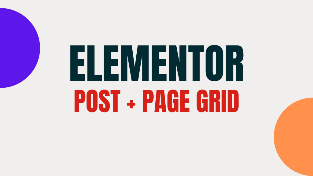 elementor post page grid